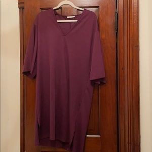 Plum dress from Zara